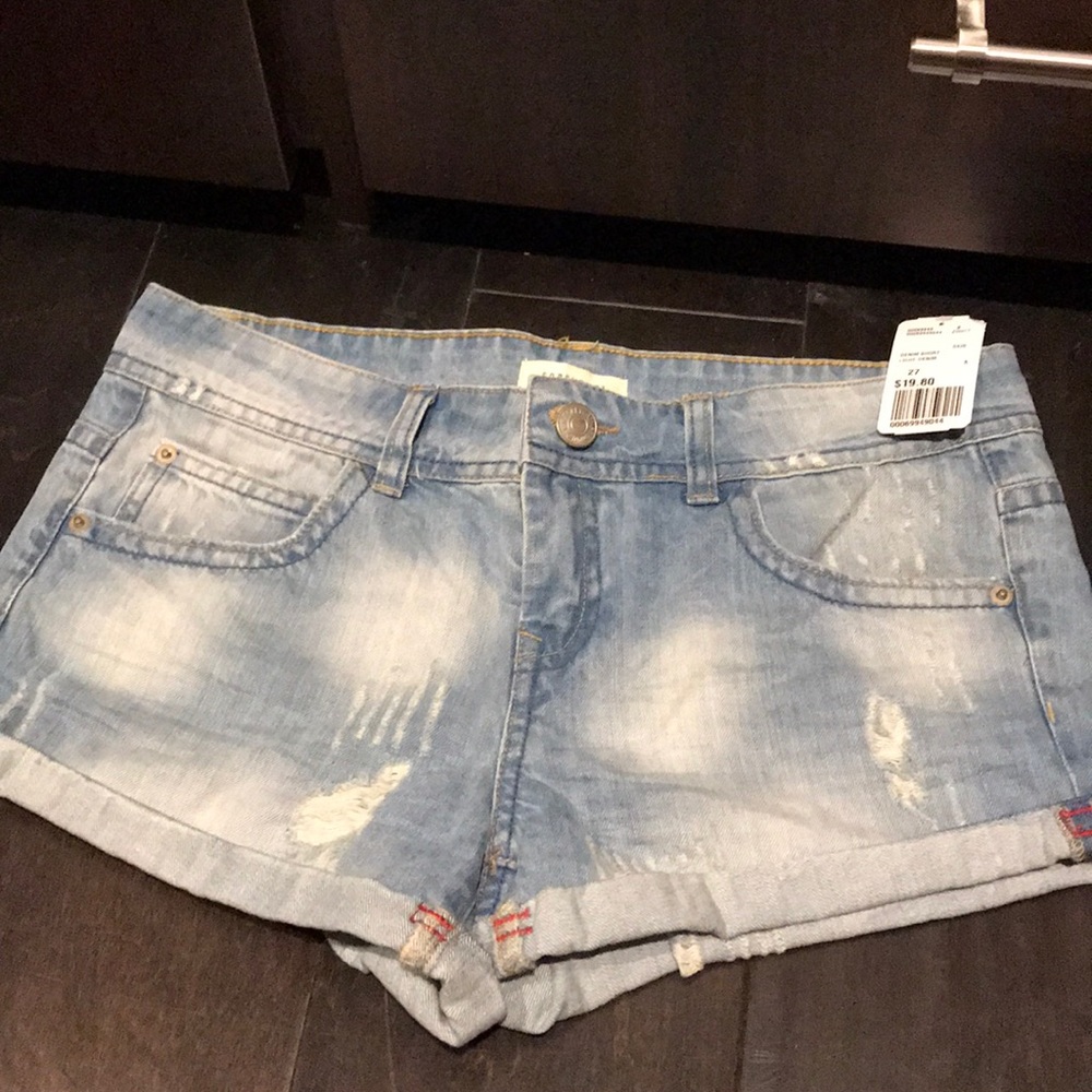 Denim shorts
